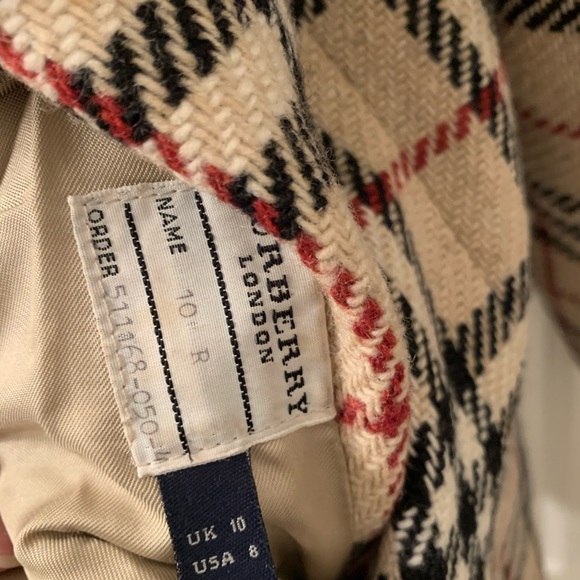 RARE Burberry Iconic Nova Check Wool Coat - Picture 4 of 6